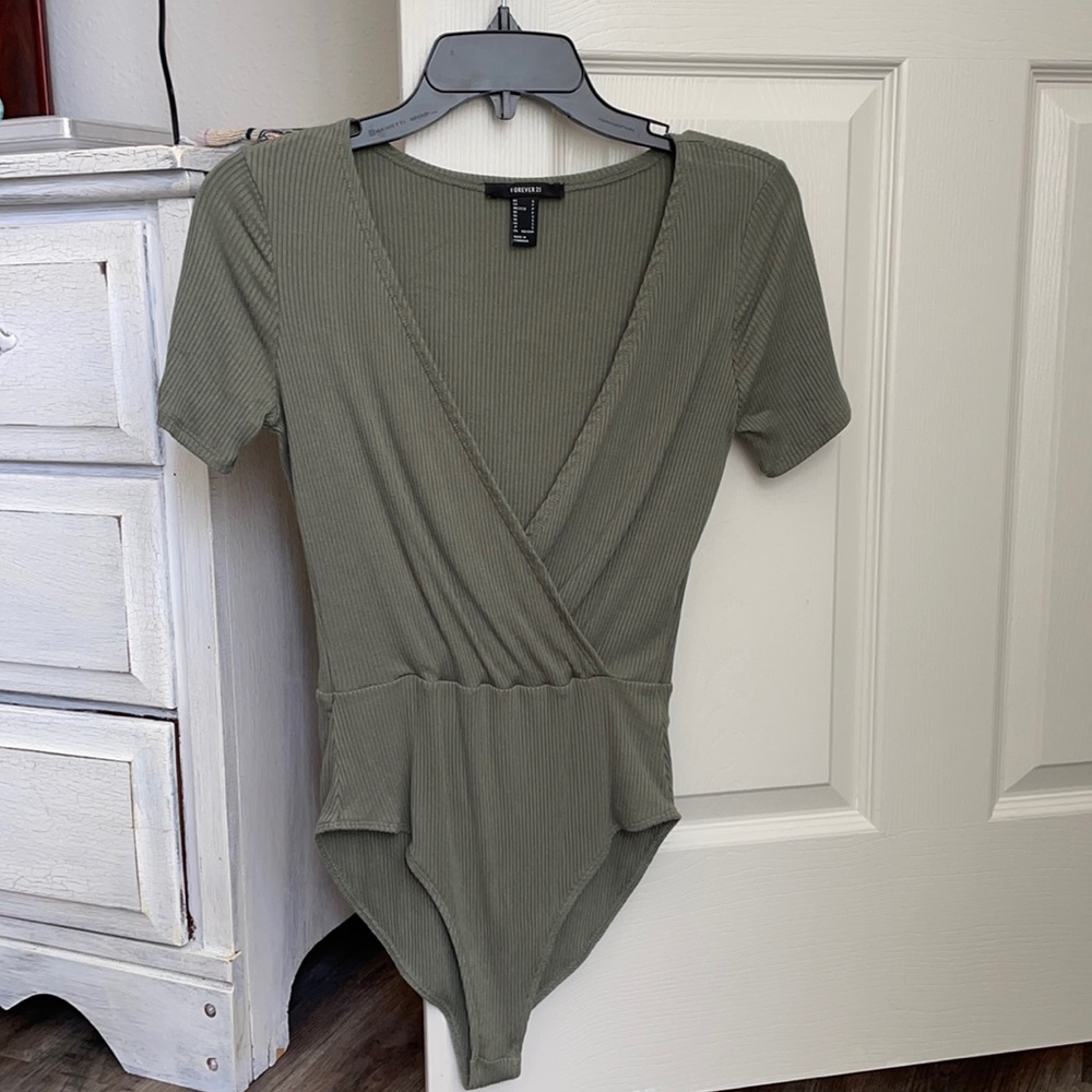 Olive green bodysuit